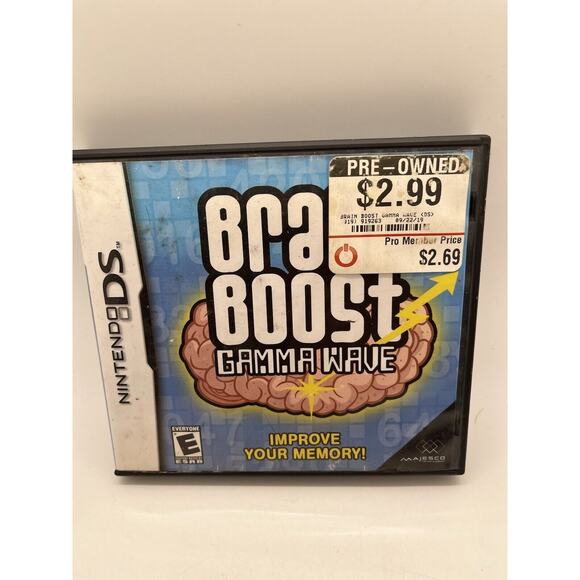 Brain Boost: Gamma Wave (Nintendo DS, 2006) USED FUN PUZZLES FREE US SHIPPING - Picture 1 of 5